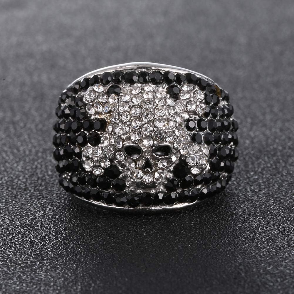 Bague Johnny Hallyday tête de mort rock en acier inoxydable – Image 4