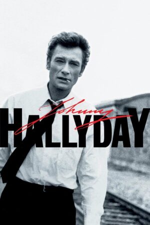 Poster maxi Johnny Hallyday en noir et blanc 61 x 91,5 cm