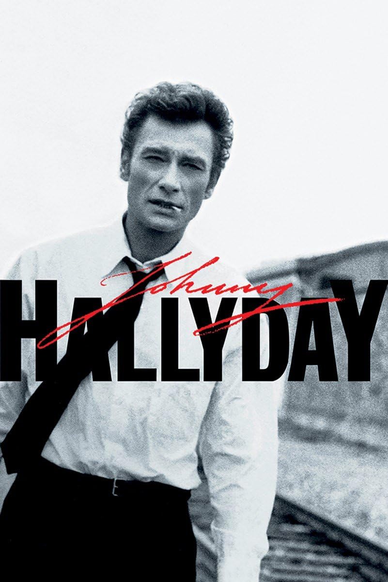 Poster maxi Johnny Hallyday en noir et blanc 61 x 91,5 cm
