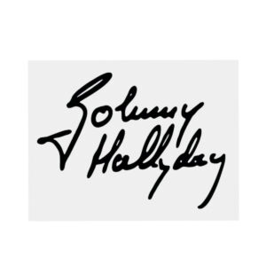 Autocollant Johnny Hallyday 6 modèles en 10 CM ou 20 CM