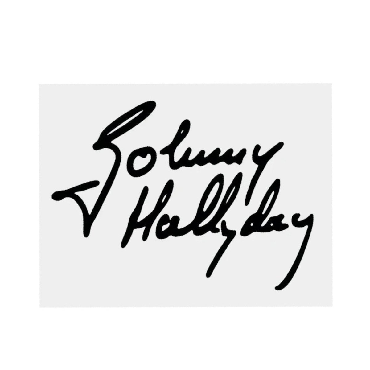 Autocollant Johnny Hallyday 6 modèles en 10 CM ou 20 CM