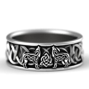 Bague Johnny Hallyday Loup, tailles 52 à 70