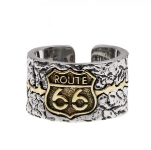 Bague Route 66 Johnny Hallyday, esprit motard