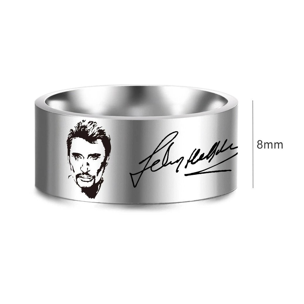 Bague Johnny Hallyday Signature, tailles 54 à 69 – Image 2