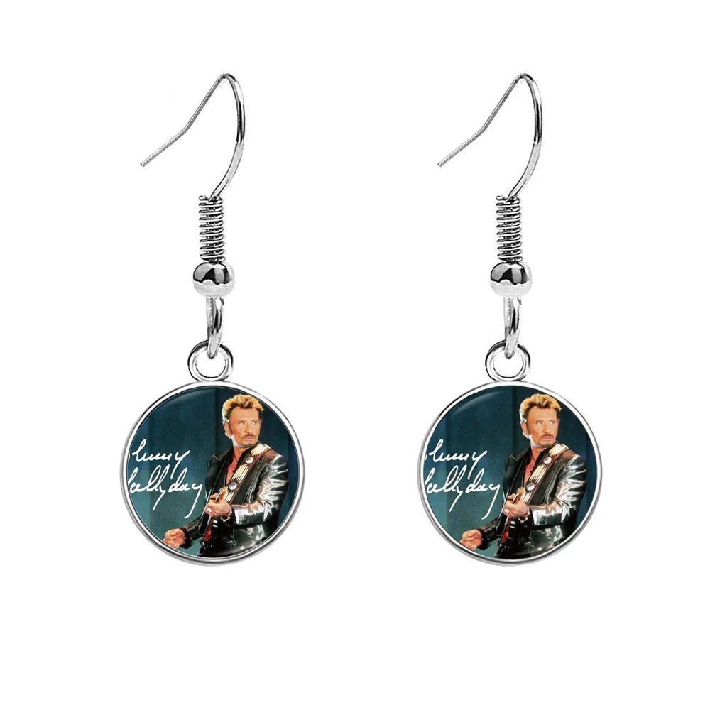 Boucles d'oreilles Johnny Hallyday photo, 13 modèles au choix – Image 3