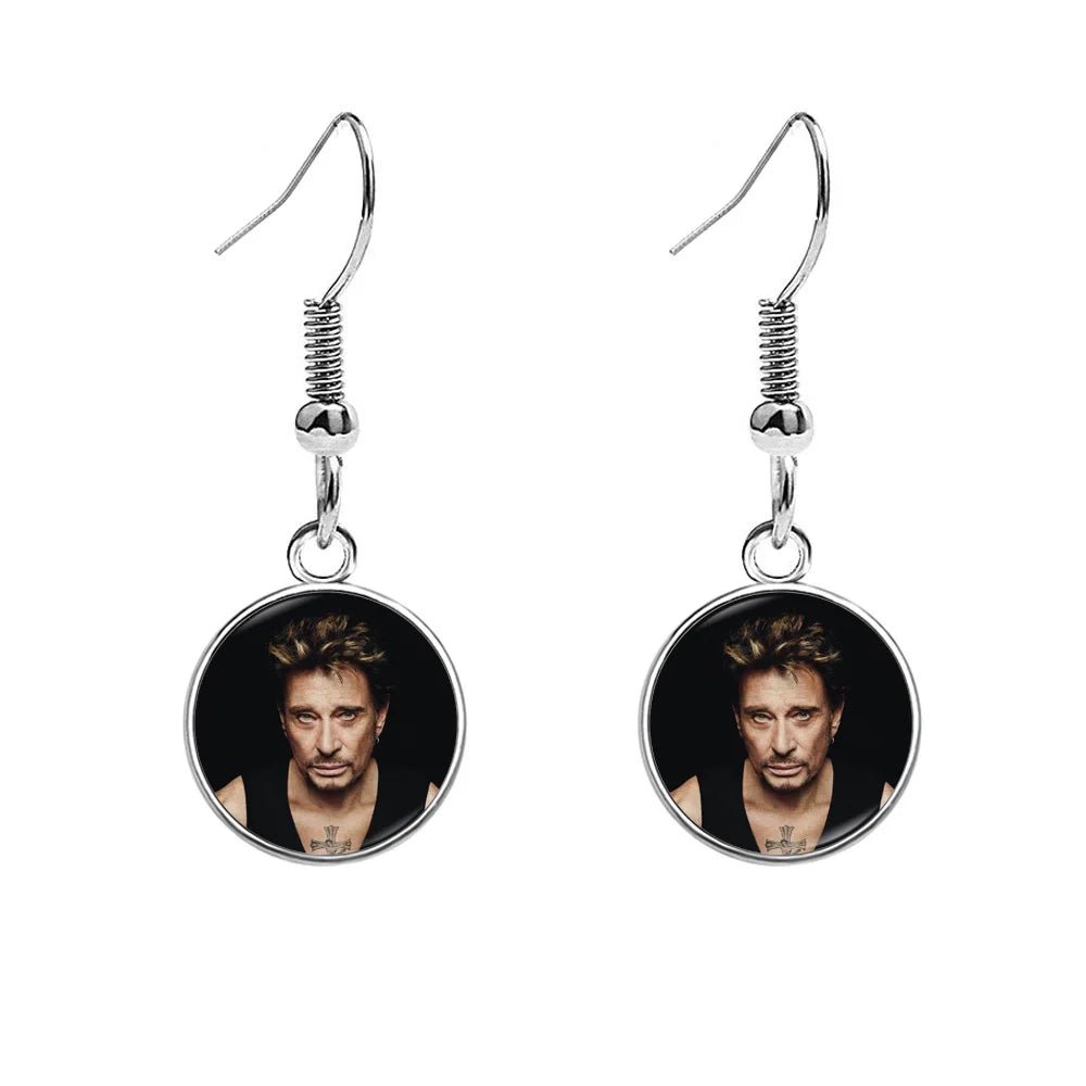 Boucles d'oreilles Johnny Hallyday photo, 13 modèles au choix – Image 7