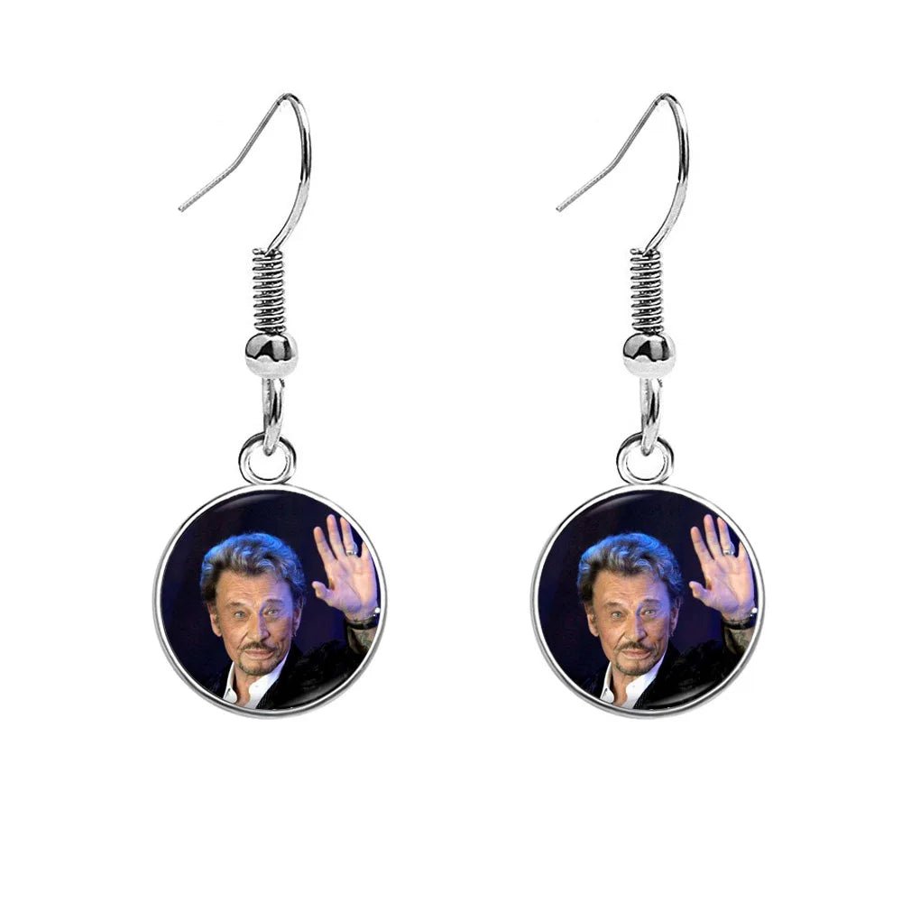 Boucles d'oreilles Johnny Hallyday photo, 13 modèles au choix – Image 5