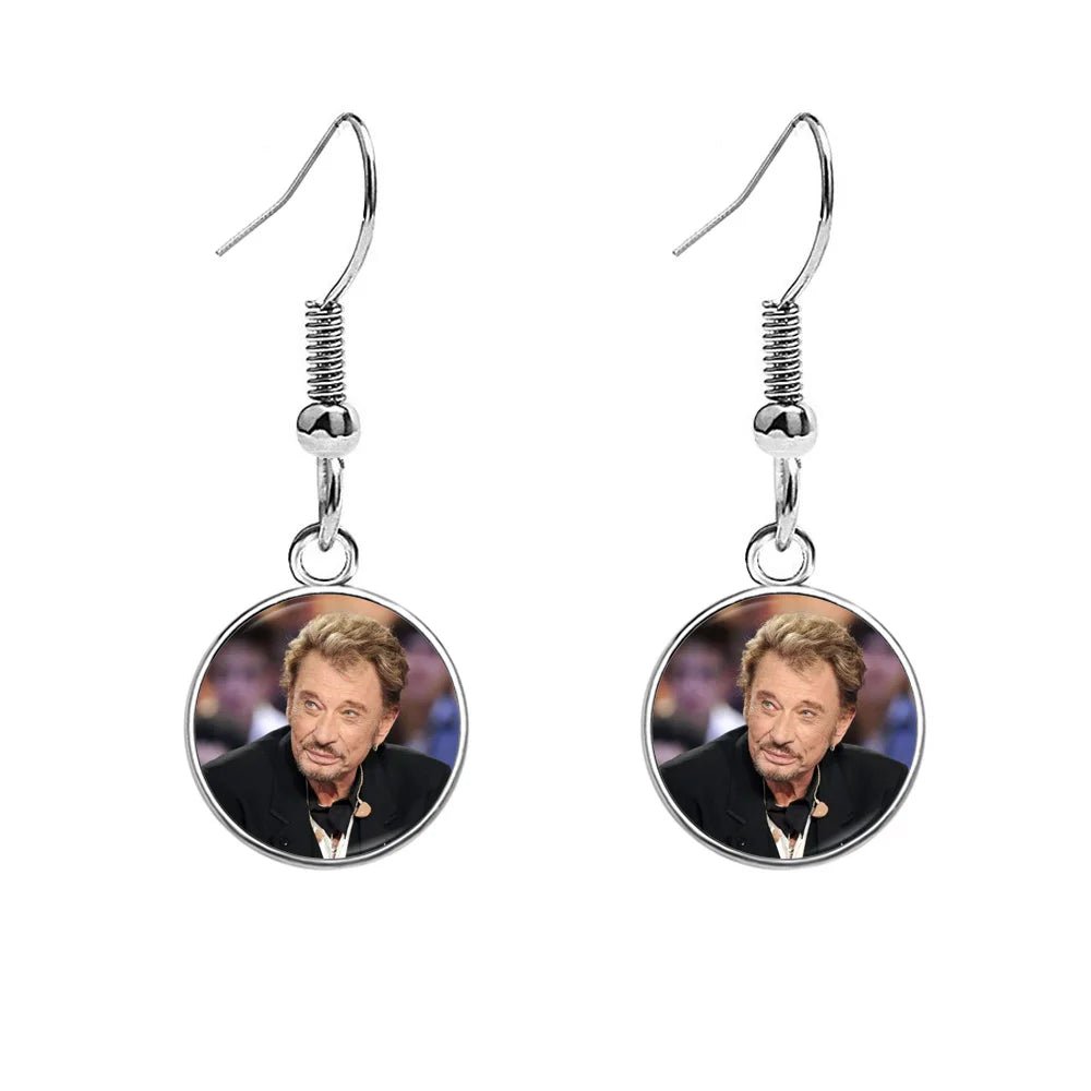 Boucles d'oreilles Johnny Hallyday photo, 13 modèles au choix – Image 4