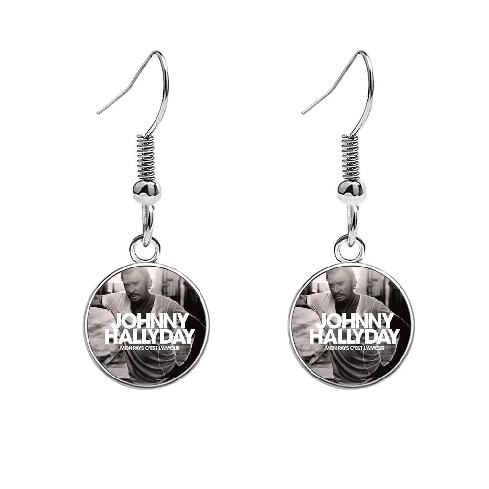 Boucles d'oreilles Johnny Hallyday photo, 13 modèles au choix – Image 8