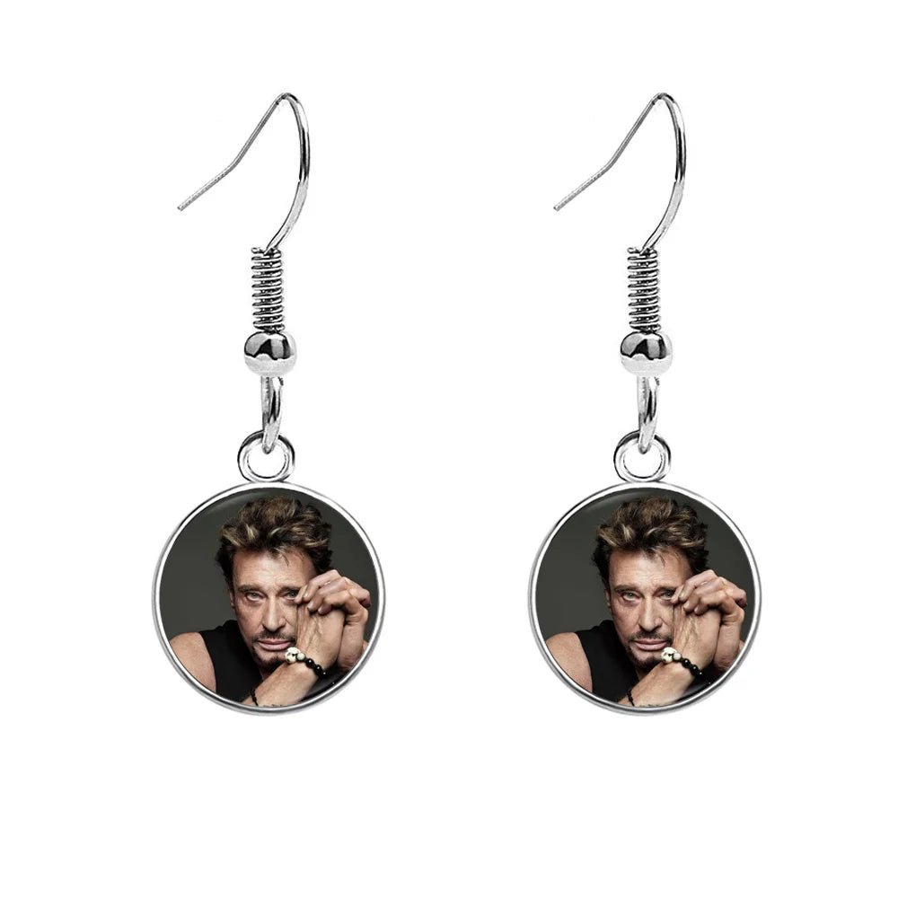 Boucles d'oreilles Johnny Hallyday photo, 13 modèles au choix – Image 6