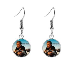 Boucles d'oreilles Johnny Hallyday photo, 13 modèles au choix