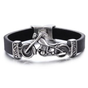 Bracelet en cuir Johnny Hallyday Harley #2
