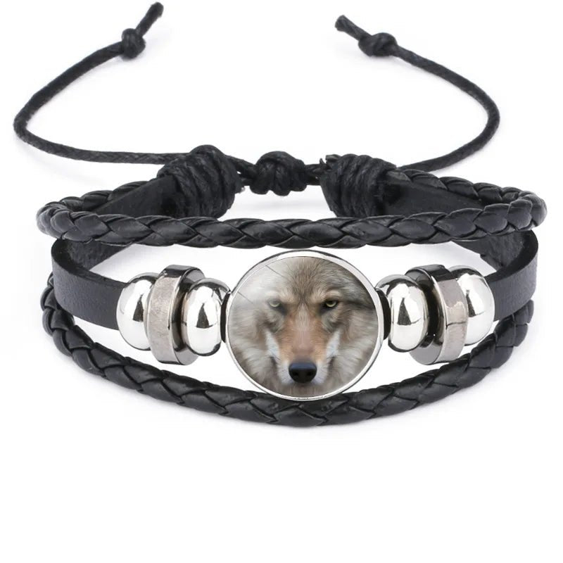 Bracelet cuir Johnny Hallyday photo loup, 16 modèles au choix – Image 7