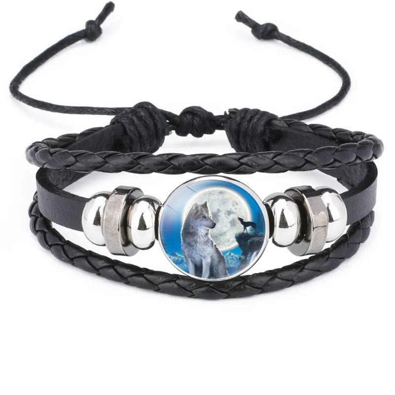 Bracelet cuir Johnny Hallyday photo loup, 16 modèles au choix – Image 6