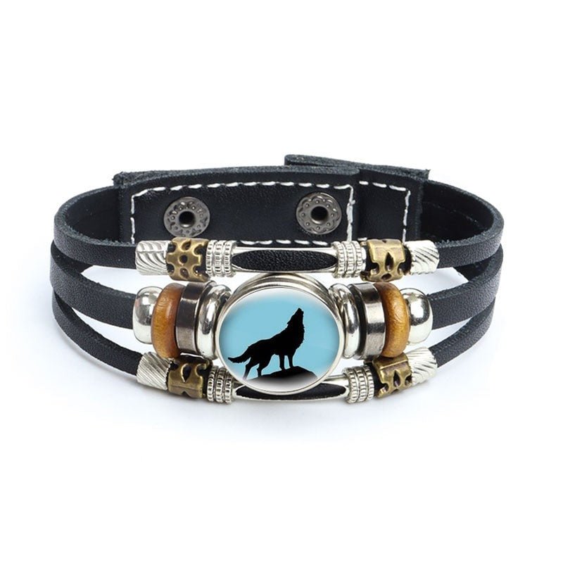 Bracelet en cuir Johnny Hallyday photo loup, 27 modèles – Image 7