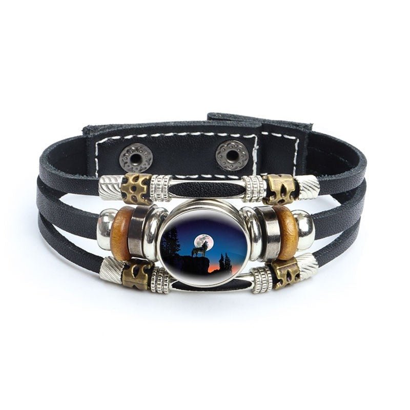 Bracelet en cuir Johnny Hallyday photo loup, 27 modèles – Image 8