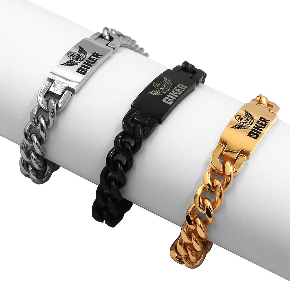 Bracelet Johnny Hallyday 100% Biker, 3 couleurs et 5 tailles – Image 6