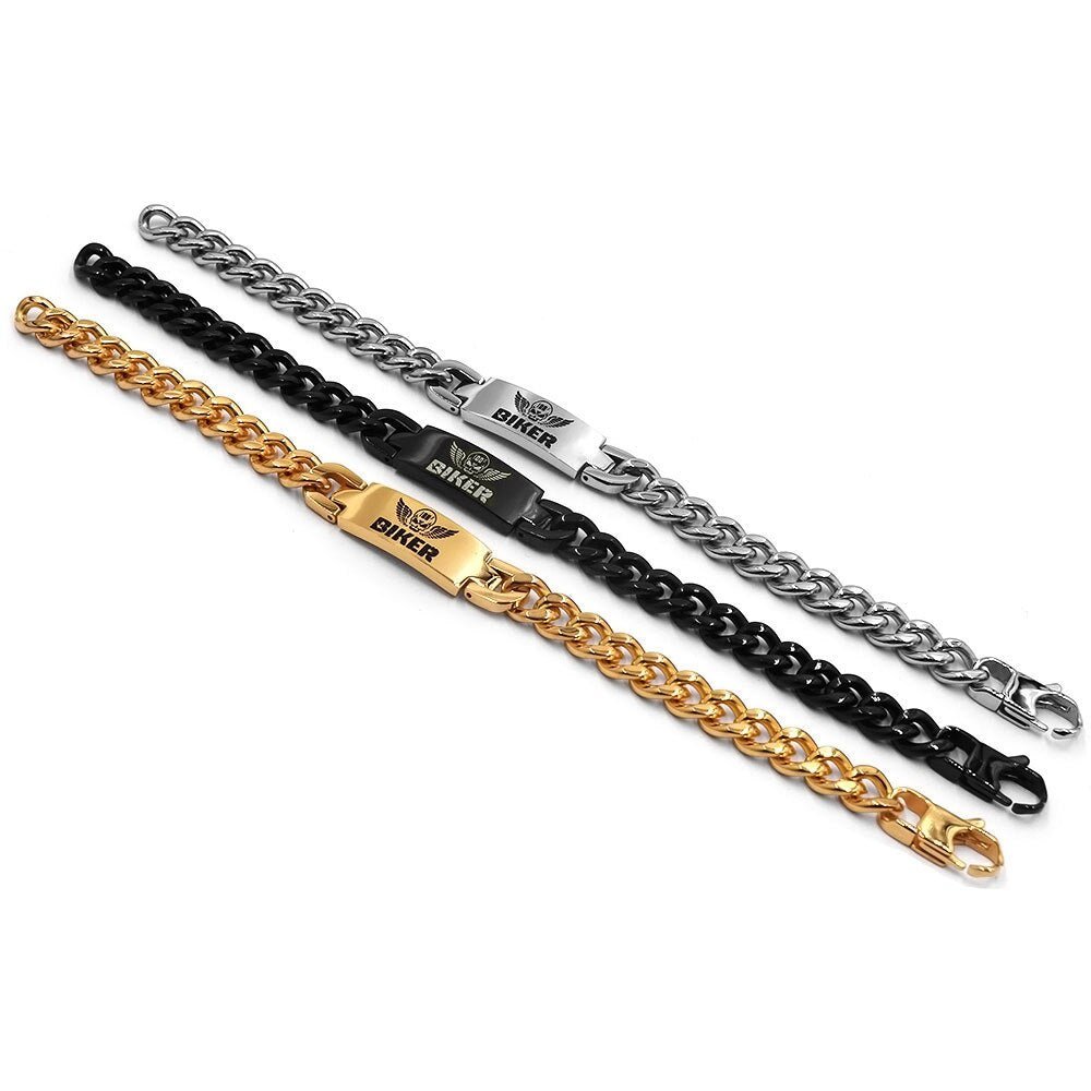 Bracelet Johnny Hallyday 100% Biker, 3 couleurs et 5 tailles – Image 5