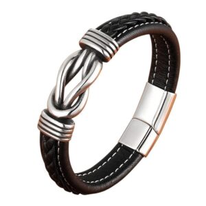 Bracelet Johnny Hallyday esprit rebelle, tailles 19, 21 et 23 cm