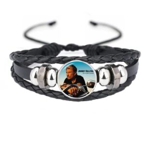 Bracelet Johnny Hallyday photo hommage, 13 modèles