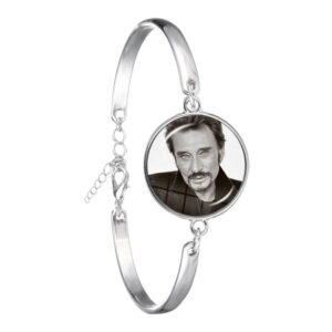 Bracelet Johnny Hallyday Photo hommage avec 10 modèles au choix