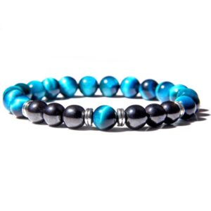 Bracelet perle Hommage #3 Johnny Hallyday, tailles 17 cm à 23 cm