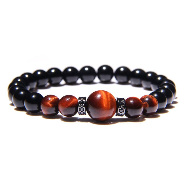 Bracelet à perles Johnny Hallyday, 4 couleurs et tailles 17 à 23 cm – Image 2