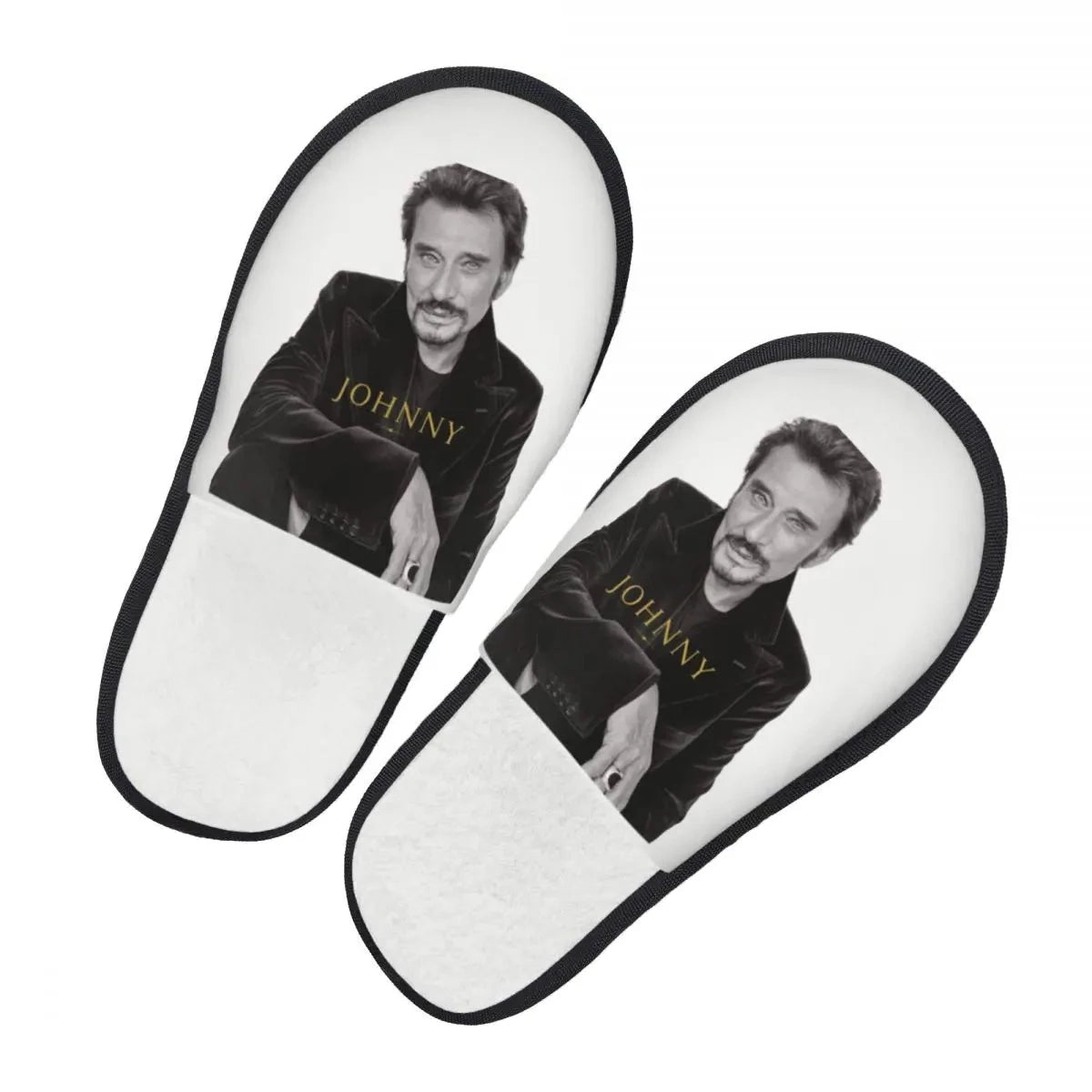 Chaussons blancs Johnny Hallyday, 2 modèles
