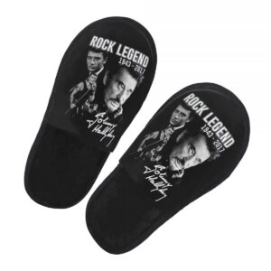 Chaussons noirs Johnny Hallyday 8 modèles