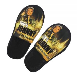 Chaussons Johnny Hallyday Paris, tailles 38-41 et 42-45