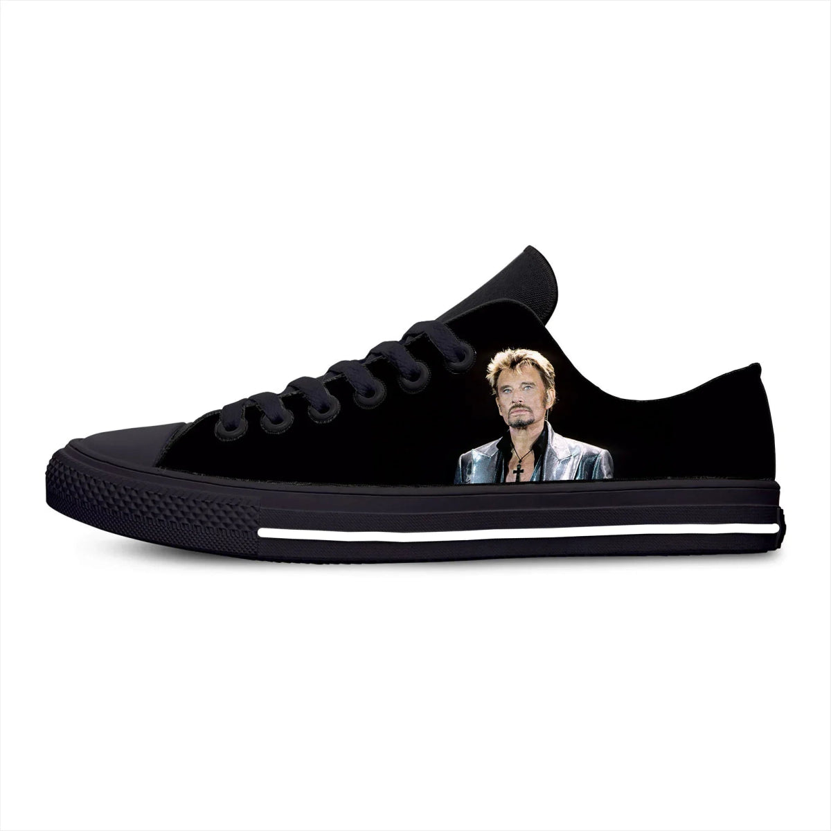 Chaussures noires Johnny Hallyday, 3 modèles du 35 au 48