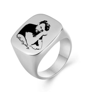 Chevalière Johnny Hallyday Signature argent, 13 modèles