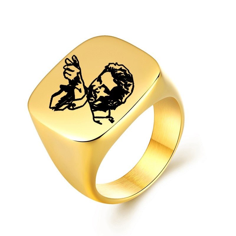 Chevalière Johnny Hallyday signature dorée, 13 modèles – Image 7