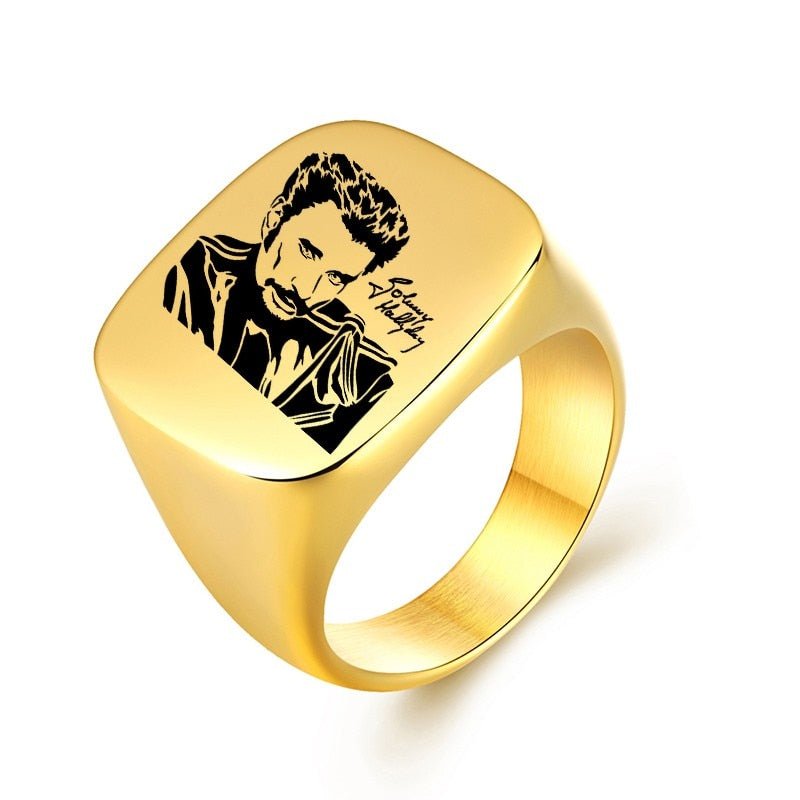 Chevalière Johnny Hallyday signature dorée, 13 modèles – Image 8