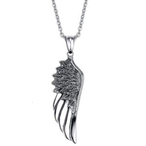Collier pendentif Johnny Hallyday Aile d'ange