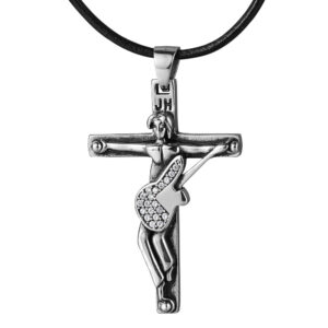 Collier pendentif Croix Johnny Hallyday, cordon ou chaîne