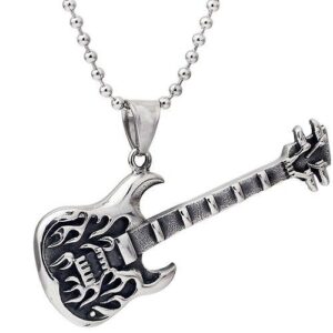 Collier pendentif Johnny Hallyday Guitare électrique #1