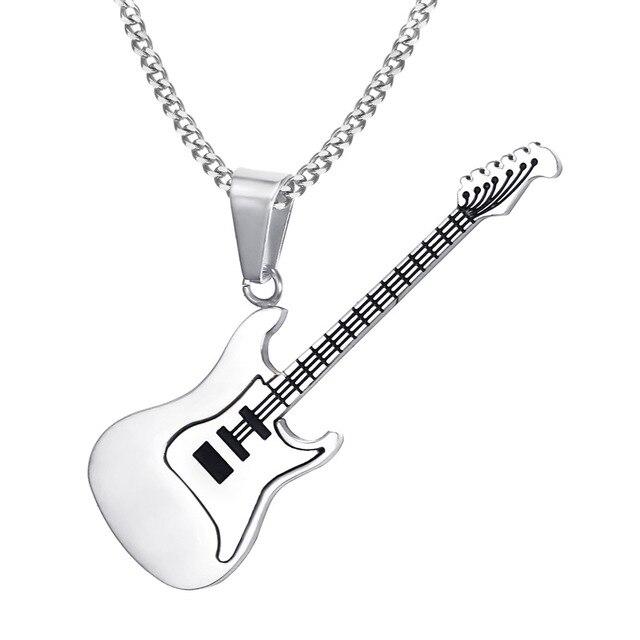 Collier pendentif Johnny Hallyday guitare électrique #2, 3 couleurs – Image 2