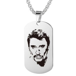 Collier pendentif Johnny Hallyday Hommage, 3 modèles