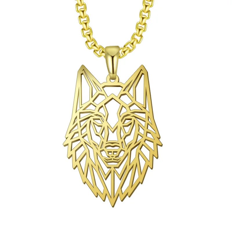 Collier pendentif Loup #2 Johnny Hallyday, noir argent ou or – Image 3