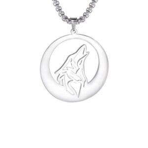 Collier pendentif Johnny Hallyday Loup