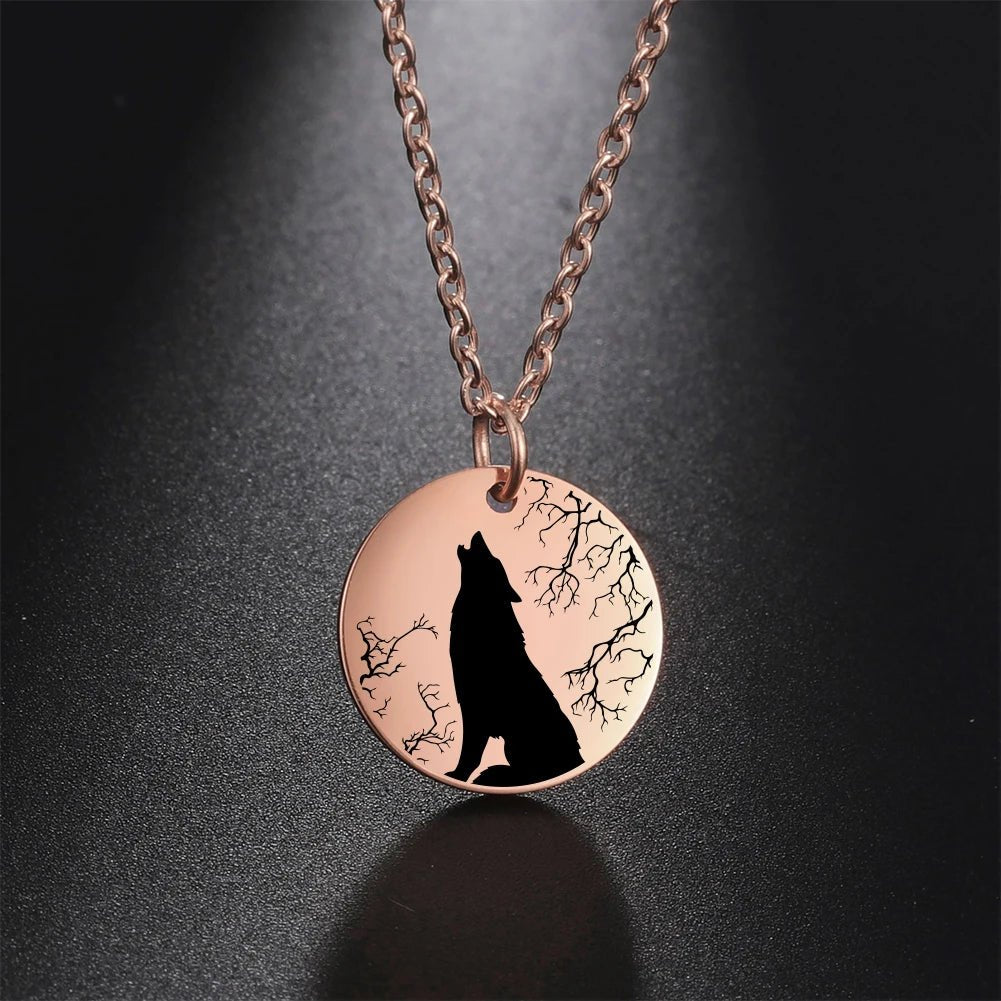 Collier pendentif Johnny Hallyday médaillon loup, 4 versions et 3 couleurs – Image 6