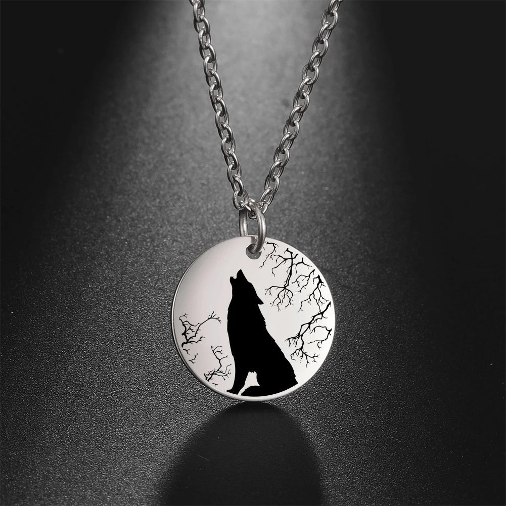 Collier pendentif Johnny Hallyday médaillon loup, 4 versions et 3 couleurs – Image 4