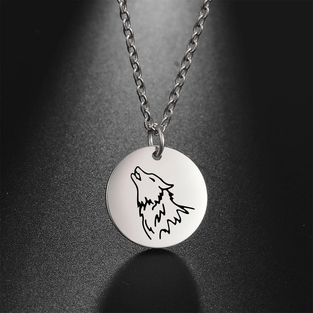 Collier pendentif Johnny Hallyday médaillon loup, 4 versions et 3 couleurs – Image 7