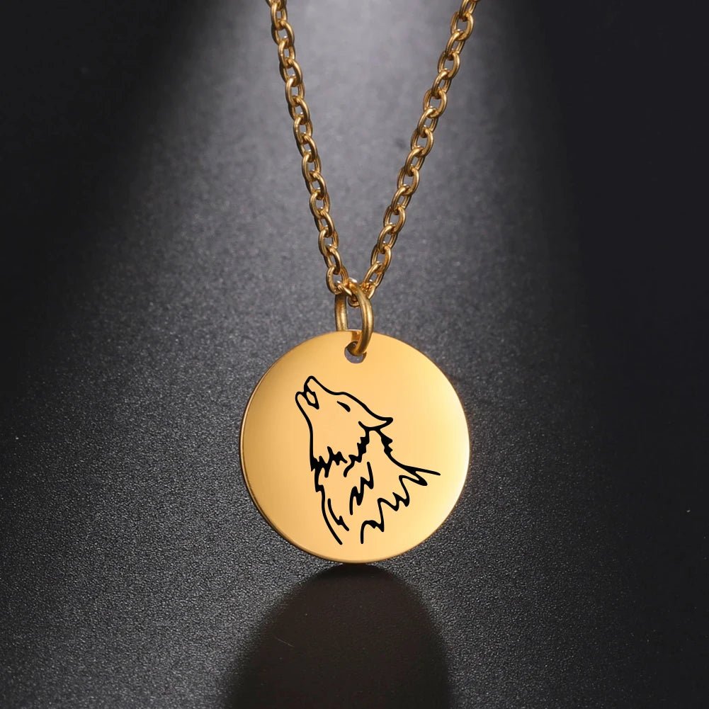 Collier pendentif Johnny Hallyday médaillon loup, 4 versions et 3 couleurs – Image 8