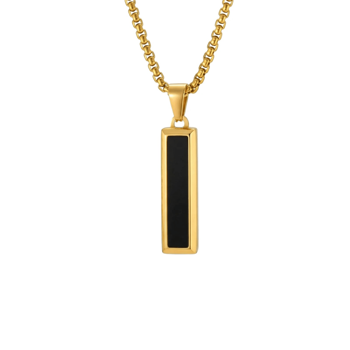 Collier pendentif Johnny Hallyday Noir c'est noir #1, finition Argent ou Or – Image 2