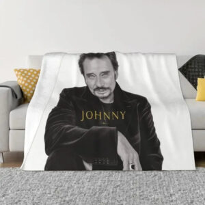 Couverture en flanelle Johnny Hallyday, 8 modèles et 3 tailles