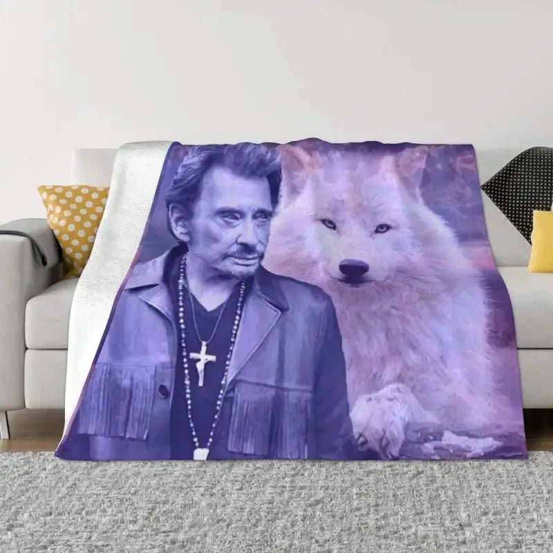 Couverture en flanelle Johnny Hallyday, 8 modèles et 3 tailles – Image 7