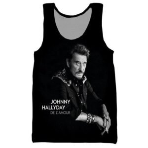 Débardeur Johnny Hallyday n°9, tailles S à 6XL