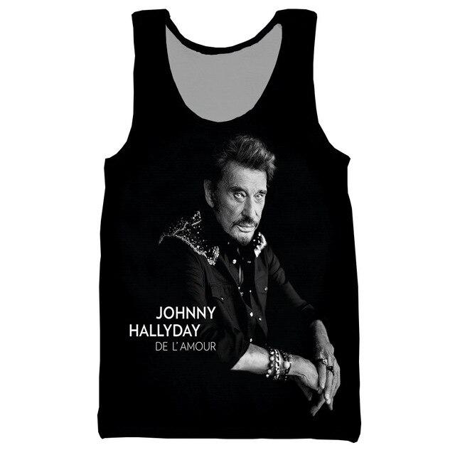 Débardeur Johnny Hallyday n°9, tailles S à 6XL